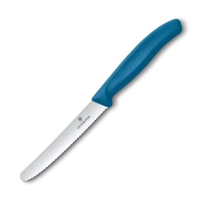 Nůž na rajčata SWISS CLASSIC 11 cm, modrá, plast, Victorinox