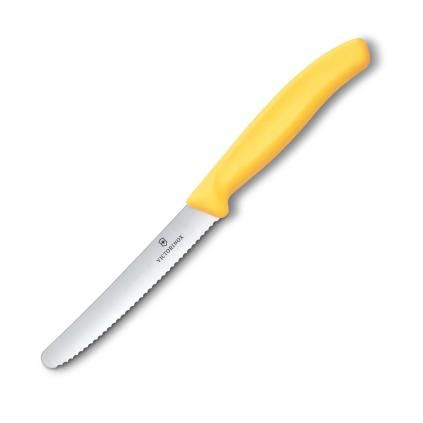 Nůž na rajčata SWISS CLASSIC 11 cm, žlutá, plast, Victorinox
