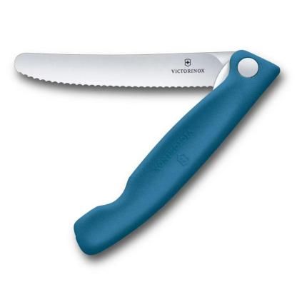 Kapesní nůž SWISS CLASSIC 11 cm, vroubkovaný, modrá, plast, Victorinox
