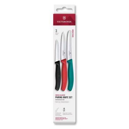 Sada nožů SWISS CLASSIC, sada 3 ks, vícebarevná, plast, Victorinox