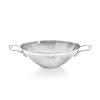 wok en inox multicouches affinity avec 2 anses en fonte dinox
