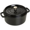 Kulatý hrnec, černá O 22 cm Staub