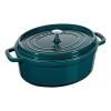 Hrnec 31 cm, ovál, mořská modř, Staub