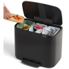 pedalovy odpadkovy kos bo brabantia cerny 3 x 11 l 8