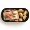 Obědový box LUNCHBOX TO GO 1 l, korálová / černá, Lékué