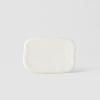 Talíř na sushi a sashimi SHELL WHITE SLAB 16 x 11 cm, MIJ