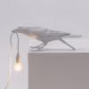 Stolní lampa BIRD PLAYING 33 cm, bílá, Seletti