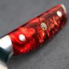 Santoku nůž RESIN FUTURE 17 cm, červená, Dellinger