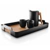 Servírovací podnos NORDIC KITCHEN 50 x 35 cm, černá, plast / bambus, Eva Solo