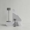 Přenosná stolní lampa FAROL MINI 19,5 cm, LED, gunmetal, hliník, Blomus
