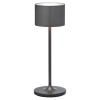 Přenosná stolní lampa FAROL MINI 19,5 cm, LED, gunmetal, hliník, Blomus