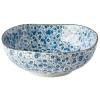 Jídelní miska BLUE DAISY 20 cm, hnědá, keramika, MIJ