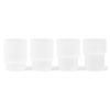 Sklenice na vodu RIPPLE 200 ml, sada 4 ks, bílá, ferm LIVING