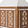 Svícen na čajovou svíčku GINGERBREAD LIGHTHOUSE 15,5 cm, hnědá, kamenina, Kähler