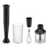 Tyčový mixér PLISSÉ 34 cm, sada 4 ks, černá, plast, Alessi