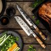 Santoku nůž VG10 18 cm, hnědá, Forged