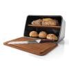 Chlebník NORDIC KITCHEN 39 cm, černá, plast / dřevo, Eva Solo