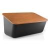 Chlebník NORDIC KITCHEN 39 cm, černá, plast / dřevo, Eva Solo