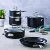 Sada hrnců TOUGHENED, sada 3 ks, černá, hliník, Le Creuset