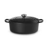 Kastrol SIGNATURE 29 cm, 4,7 l, oválný, SATIN BLACK, litina, Le Creuset