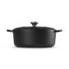 Kastrol SIGNATURE 29 cm, 4,7 l, oválný, SATIN BLACK, litina, Le Creuset
