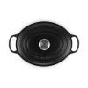 Kastrol SIGNATURE 29 cm, 4,7 l, oválný, SATIN BLACK, litina, Le Creuset