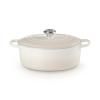 Kastrol SIGNATURE 29 cm, 4,7 l, oválný, MERINGUE, litina, Le Creuset