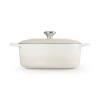 Kastrol SIGNATURE 29 cm, 4,7 l, oválný, MERINGUE, litina, Le Creuset
