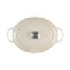Kastrol SIGNATURE 29 cm, 4,7 l, oválný, MERINGUE, litina, Le Creuset
