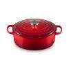 Kastrol SIGNATURE 29 cm, 4,7 l, oválný, CERISE, litina, Le Creuset