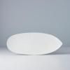 Servírovací talíř SNOW LEAF 31 cm, bílá, keramika, MIJ