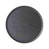 Jídelní talíř ASPHALT SLAB 24 cm, černá, keramika, MIJ